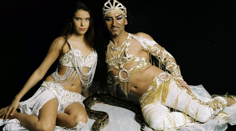 Bellydancers 1001 Nacht decoratie in stijl