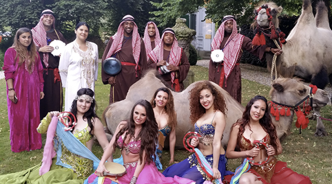 Bellydancers met vuur