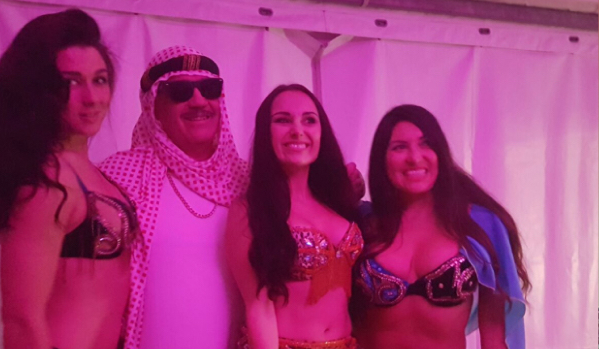 Bellydancers 1001 Nacht decoratie in stijl